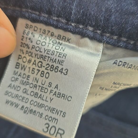 AG Adriano Goldschmied -1174 Jeans The Farrah High-Rise Skinny In Brooks Size 30 - Picture 7 of 11